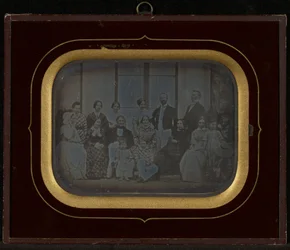 Family Group Portrait of Fourteen Eynard-Lullin Members